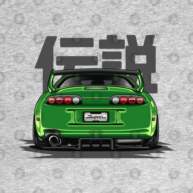 The Legend Supra MK-4 (Green Lime) by Jiooji Project